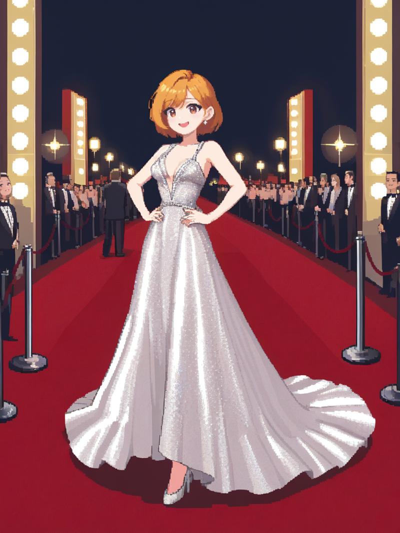 15478-3950101149-_lora_pixel style-000007_0.7_,pixel style, Picture a glamorous and beautiful actress on the red carpet at a film premiere. She's.png